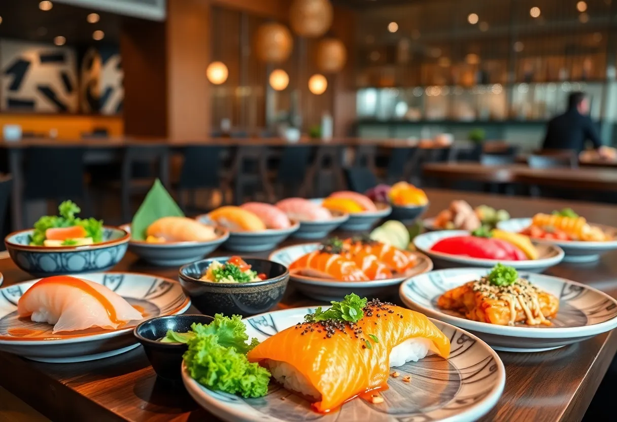 Omakae dining experience at Akai Sushi during the anniversary celebration