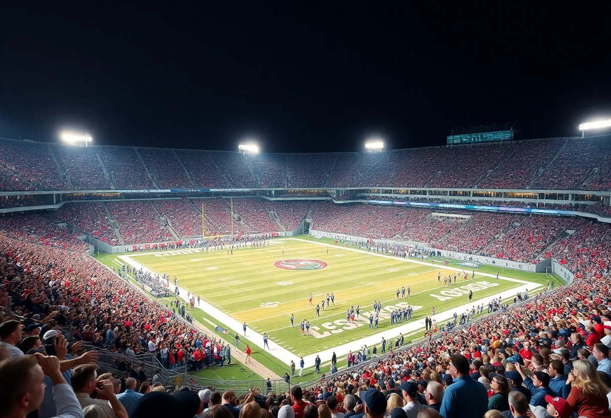 Crowd at Boone Pickens Stadium during Oklahoma State Cowboys game