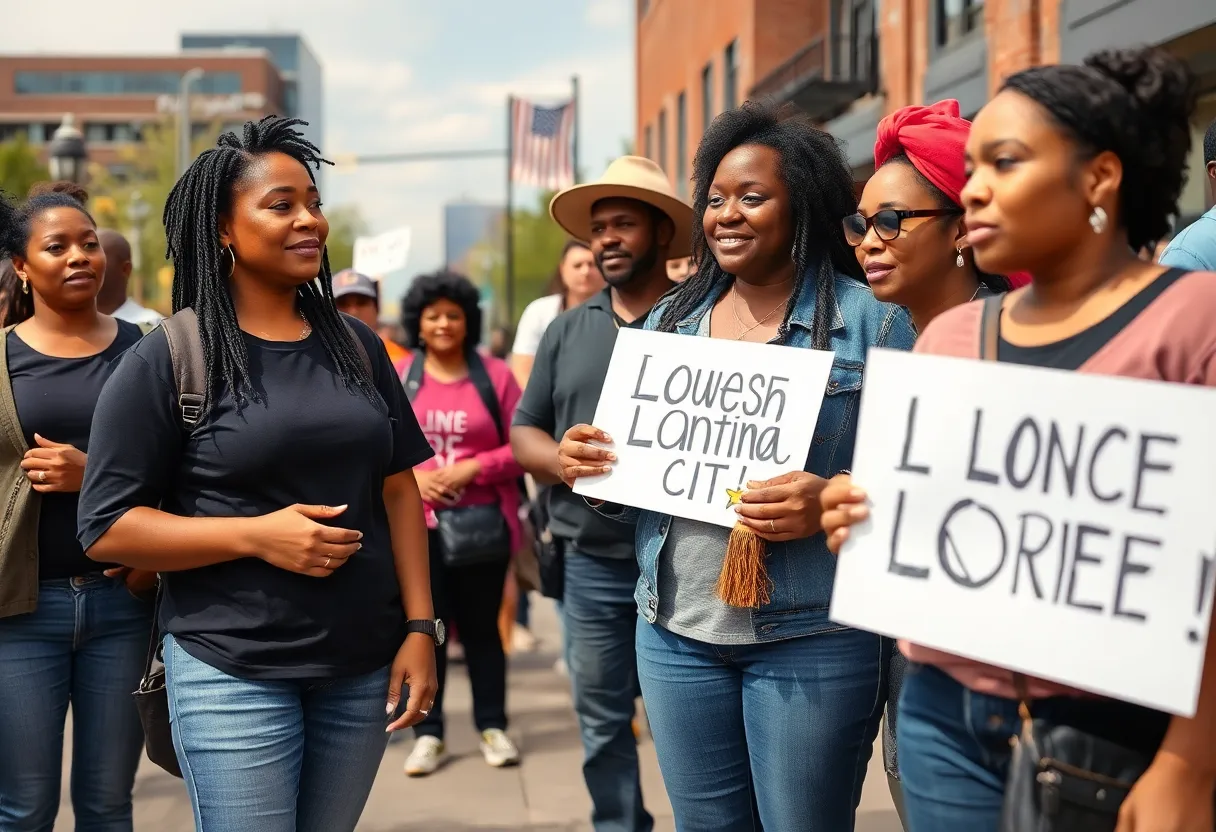 Community members gathering in Oklahoma City to support the search for a missing teenager.