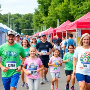 Participants enjoying the Down Syndrome Festival in Oklahoma City