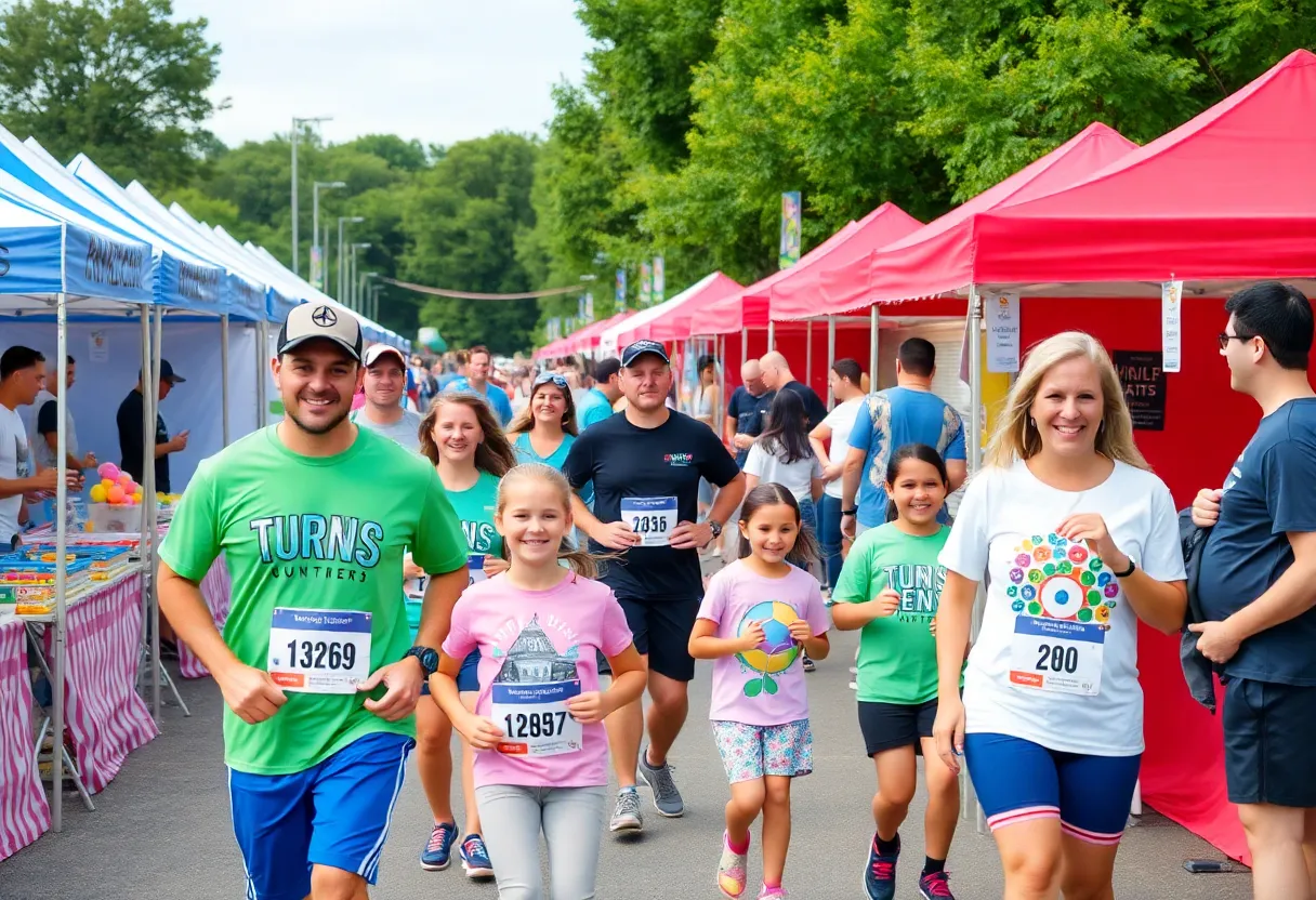 Participants enjoying the Down Syndrome Festival in Oklahoma City