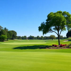 A beautiful golf course in Enid with well-maintained greens and landscaping.