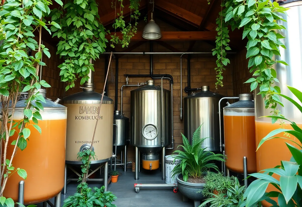 Exterior of Firefly Brew, Oklahoma's first kombucha brewery