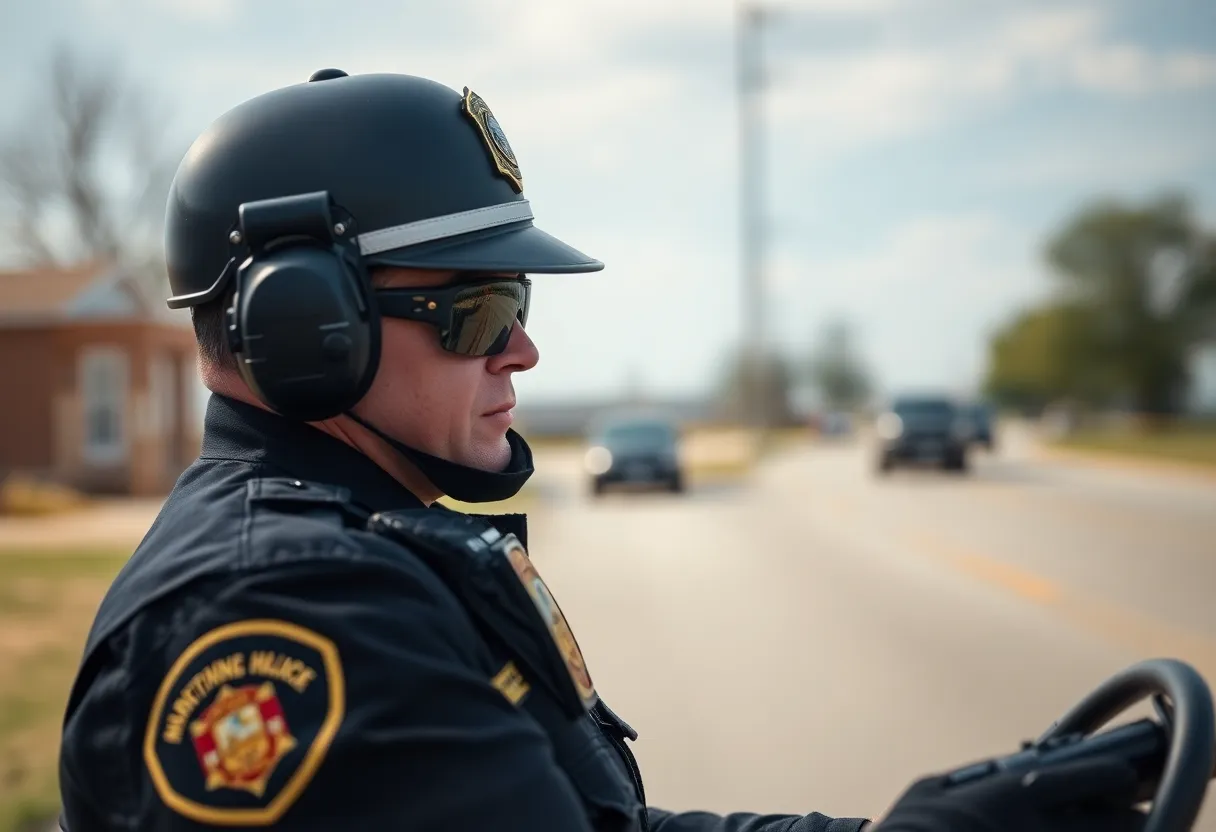 Police conducting a sting operation in Glenpool, OK