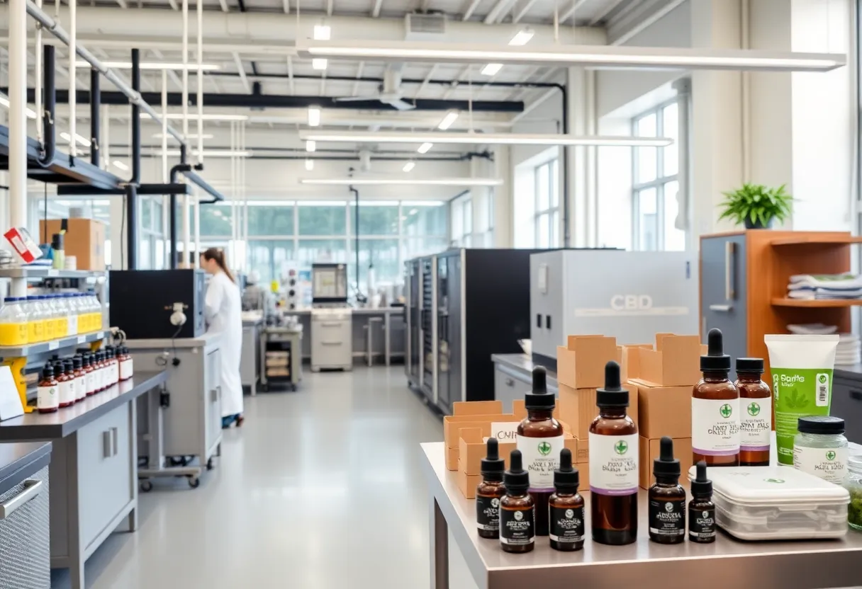 Manufacturing facility for CBD-infused wellness products