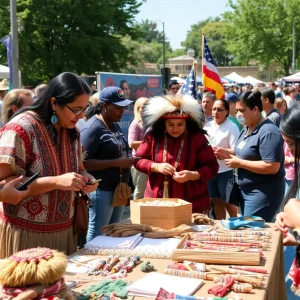Cultural festival with Native American crafts and storytelling in Oklahoma City
