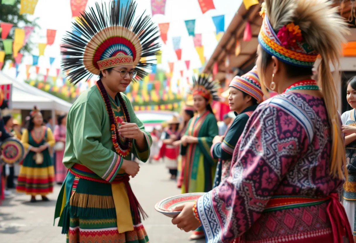 A lively Indigenous Peoples' Day event with traditional dances and artisans at The First Americans Museum