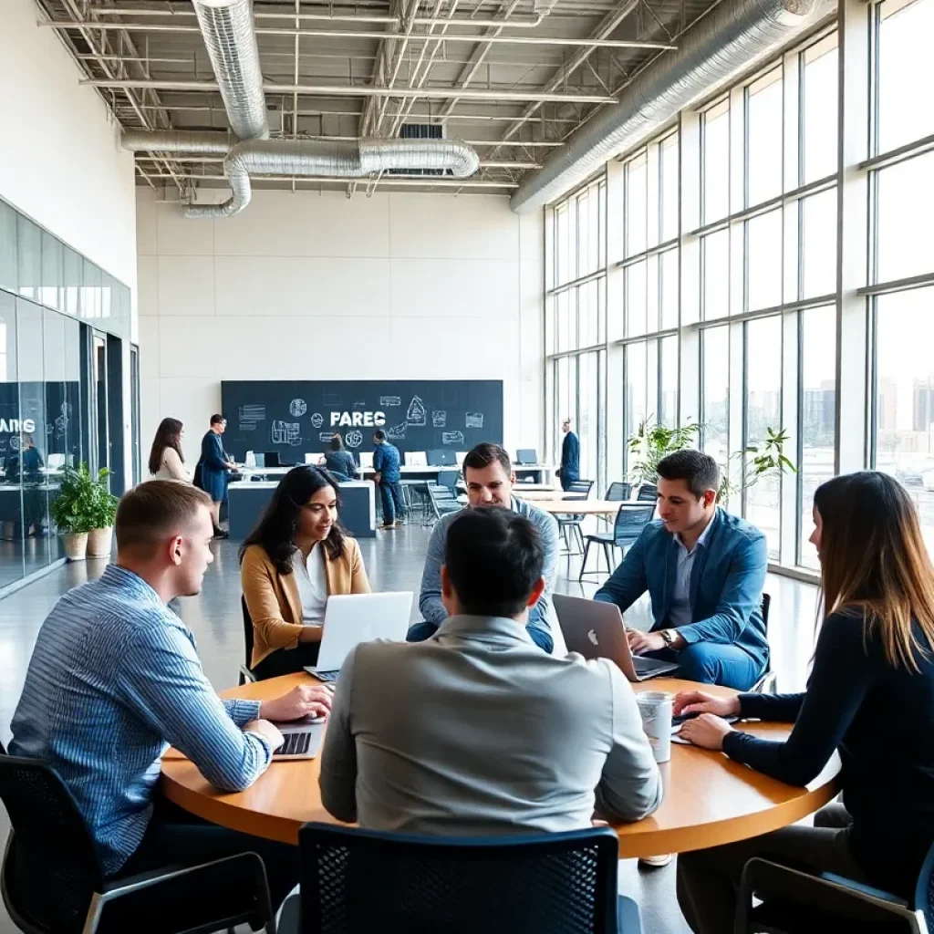 Innovation hub in Norman, Oklahoma with tech entrepreneurs