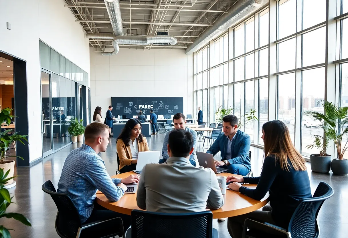 Innovation hub in Norman, Oklahoma with tech entrepreneurs