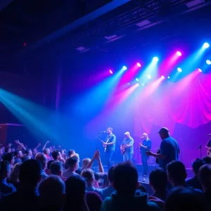 Lightnin' Luke performing at a local blues concert in Oklahoma City