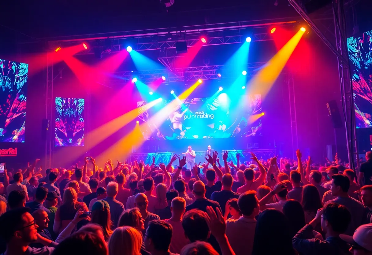 Crowd enjoying the performance at Matt Mason's concert