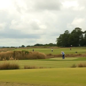 Montana State Bobcats golf team competing at the Dale McNamara Invitational