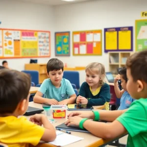 Children learning coding at Oddball Academy in Oklahoma City