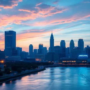 Futuristic skyline representing AI advancements in Oklahoma City