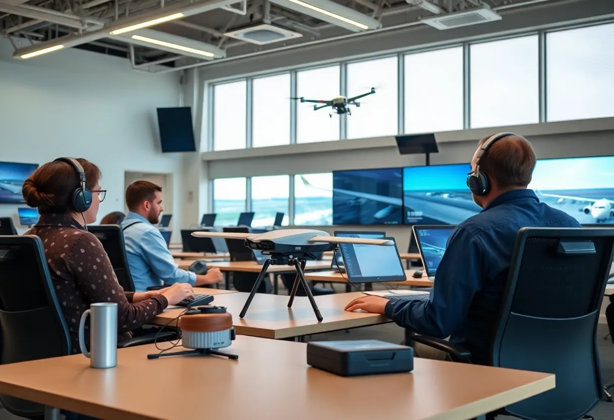 Students participating in the You Can Fly aviation program at Will Rogers World Airport
