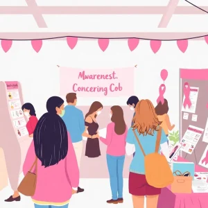 Community event in Oklahoma City raising awareness for breast cancer