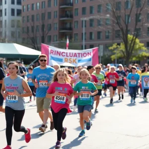Participants celebrating at the Down Syndrome Festival in Oklahoma City