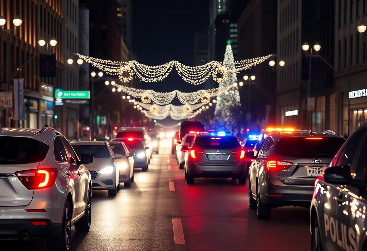 Oklahoma City police conducting DUI checkpoints during the holiday season.