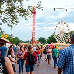 Families enjoying events at Fair Park in Oklahoma City