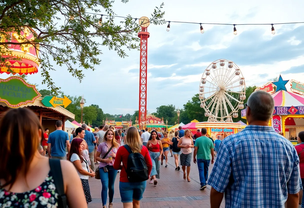 Families enjoying events at Fair Park in Oklahoma City