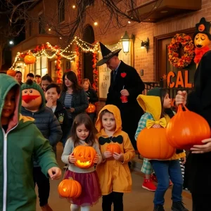 Families enjoying Halloween events in Oklahoma City