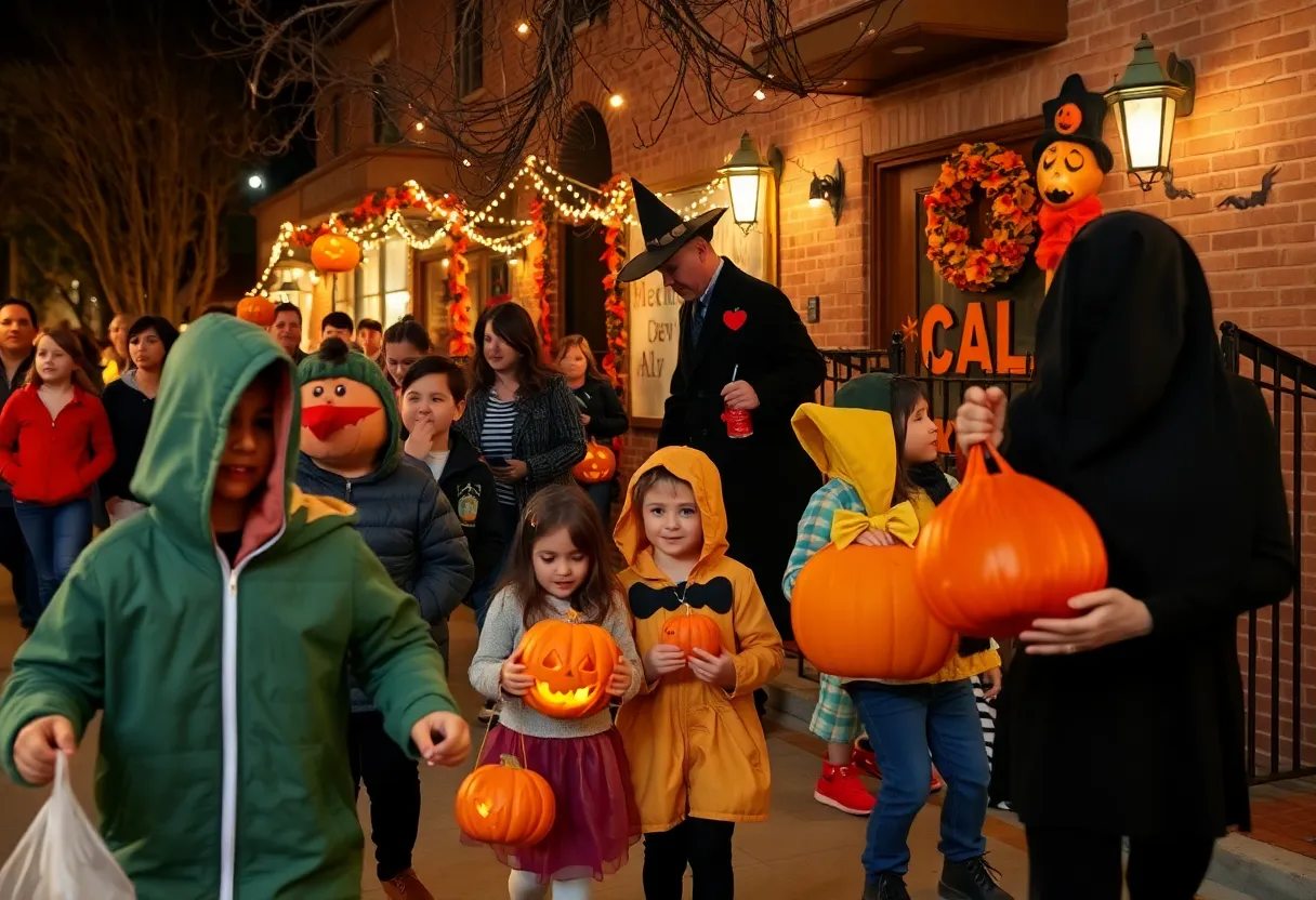 Families enjoying Halloween events in Oklahoma City