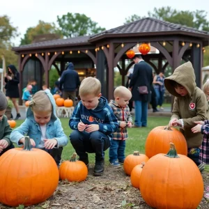 Families enjoying Halloween activities at Myriad Botanical Gardens