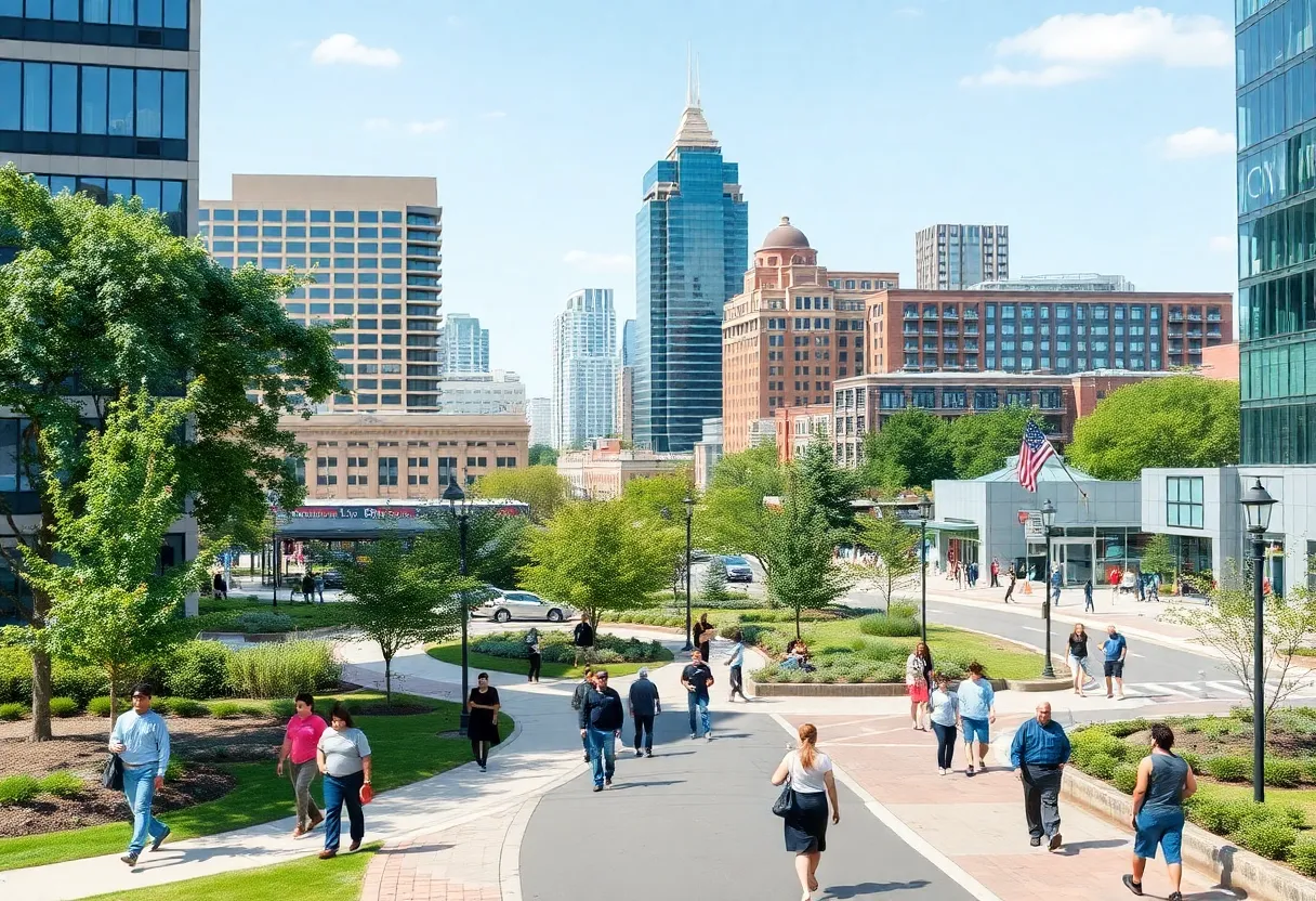 Oklahoma City showing new parks and street improvements