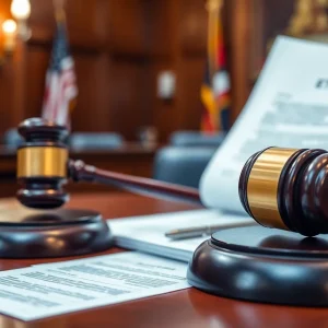 Courtroom representing the lawsuit against an Oklahoma City lawmaker.