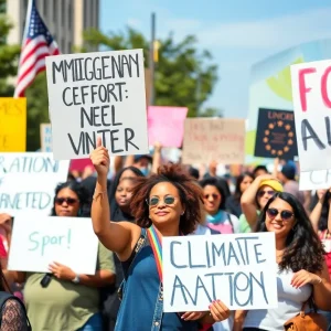 Crowd at Oklahoma City No Kings Protest