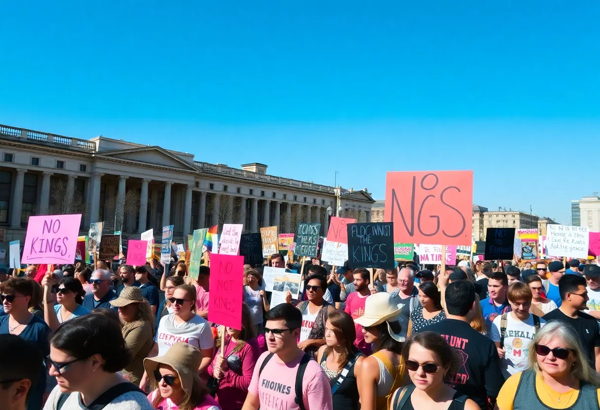 Protesters marching for equality in Oklahoma City