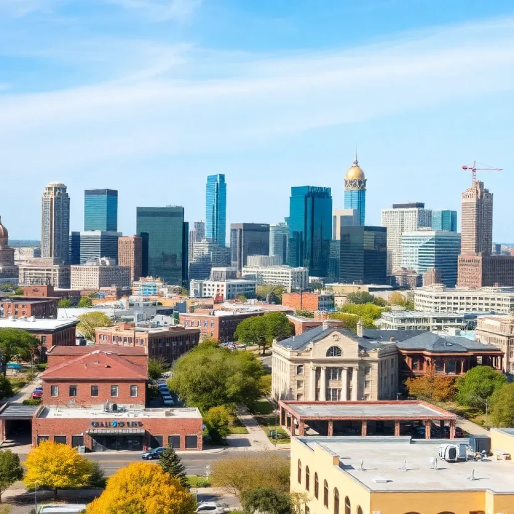 Scenic view of Oklahoma City showcasing various real estate properties