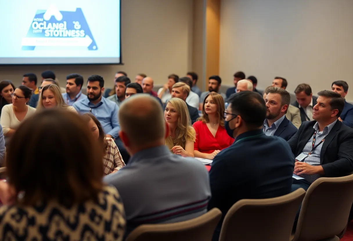 Small business owners participating in an asset protection seminar in Oklahoma City.