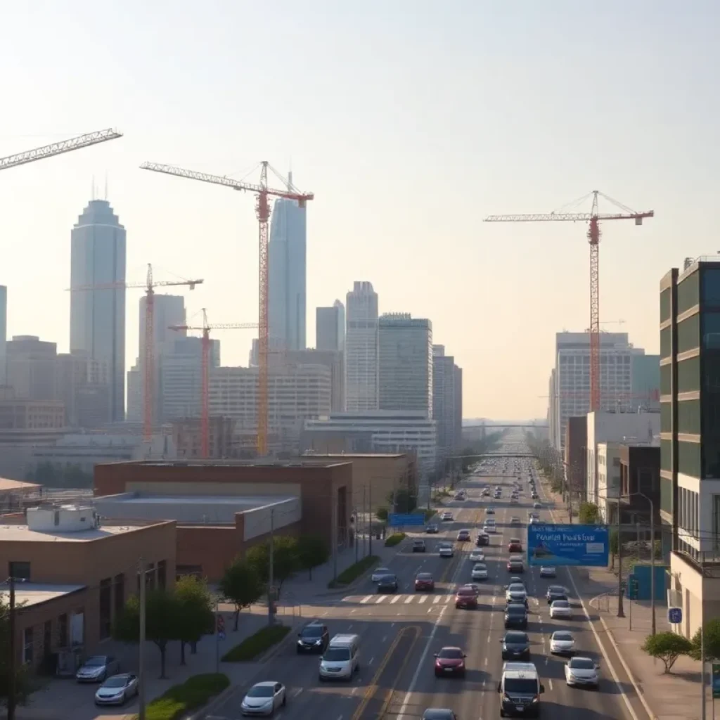 Oklahoma City skyline showing urban development