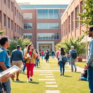 Students at Oklahoma City University engaging in campus activities