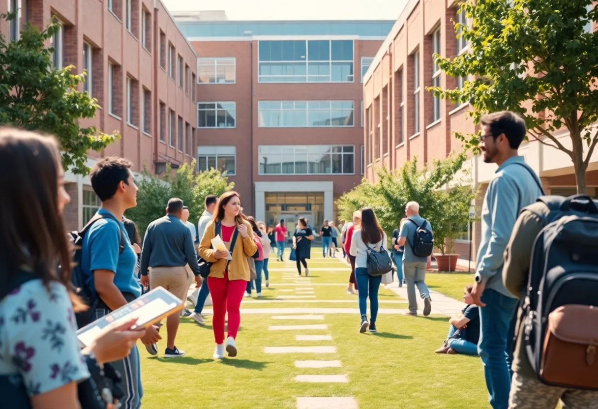 Students at Oklahoma City University engaging in campus activities