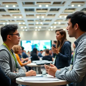 Participants engaging at the Oklahoma City University Innovation Summit focusing on AI and sustainable technology.