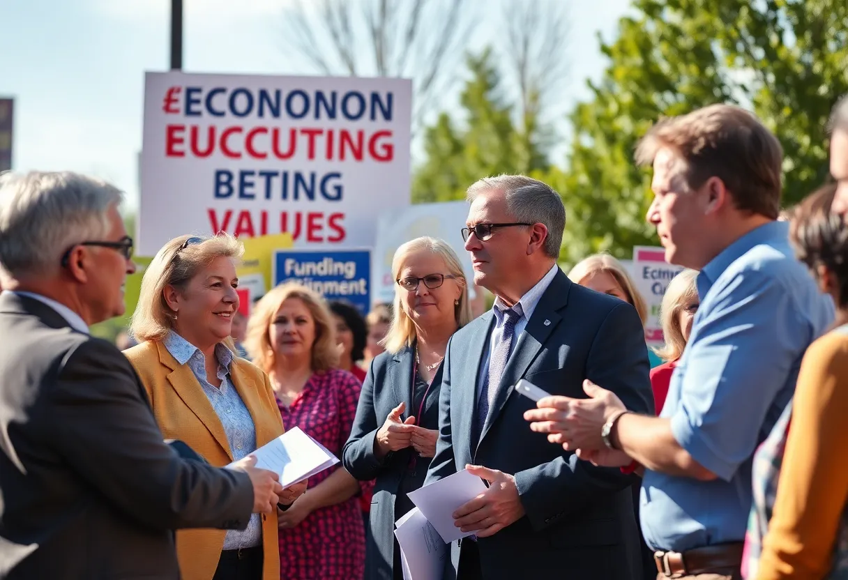 Candidates campaigning in Oklahoma City for House District 45 election