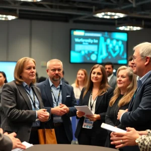Participants at the Oklahoma innovation economy forum discussing workforce development.