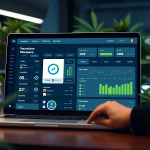 Digital interface of the Oklahoma MedPortal for medical marijuana operations.