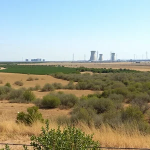 Oklahoma landscape with energy infrastructure