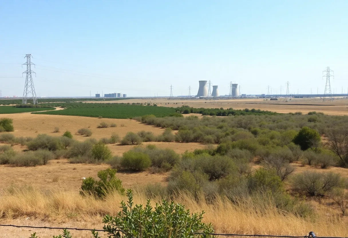 Oklahoma landscape with energy infrastructure