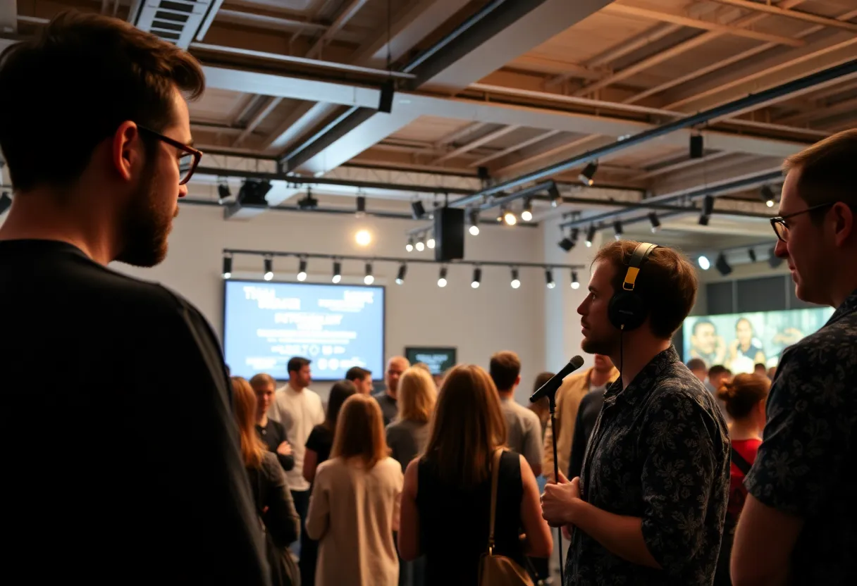 Participants networking at the Oklahoma Pitchfest+ event