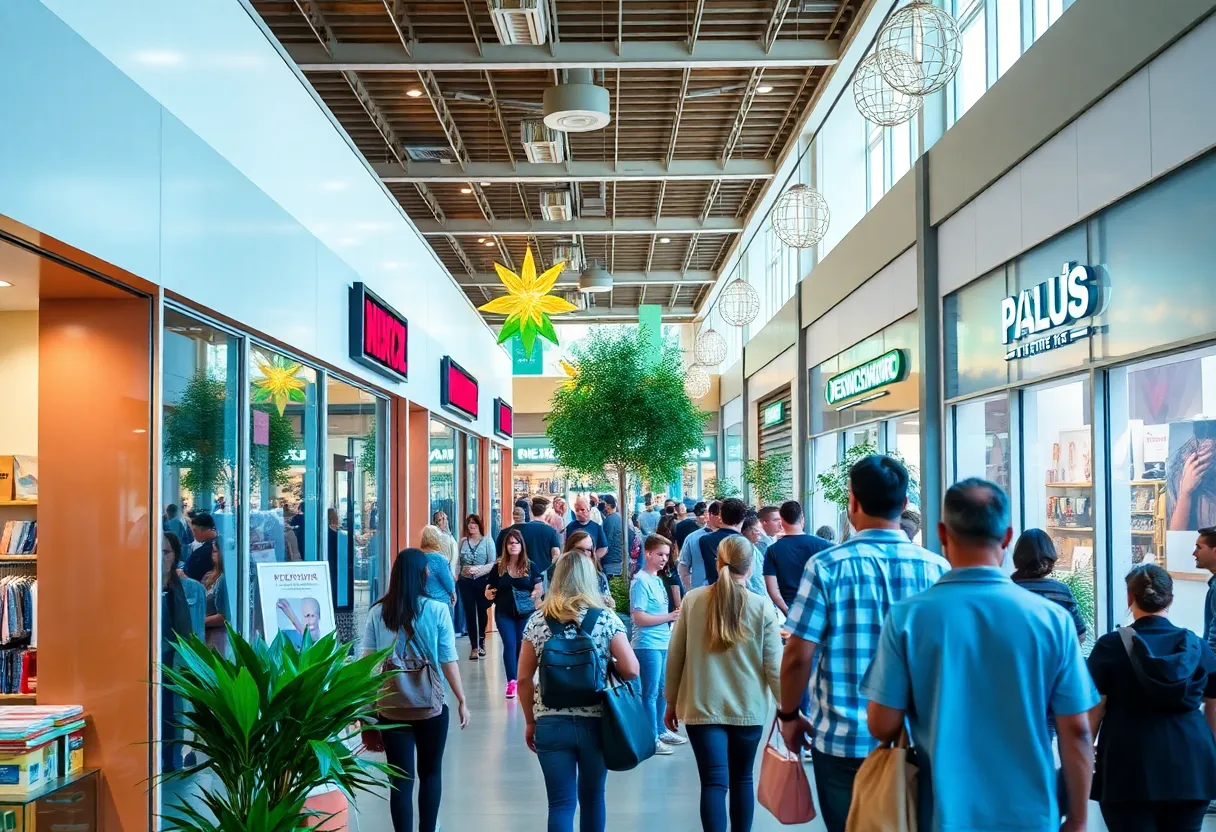 A lively Oklahoma retail scene representing community growth and sustainability.