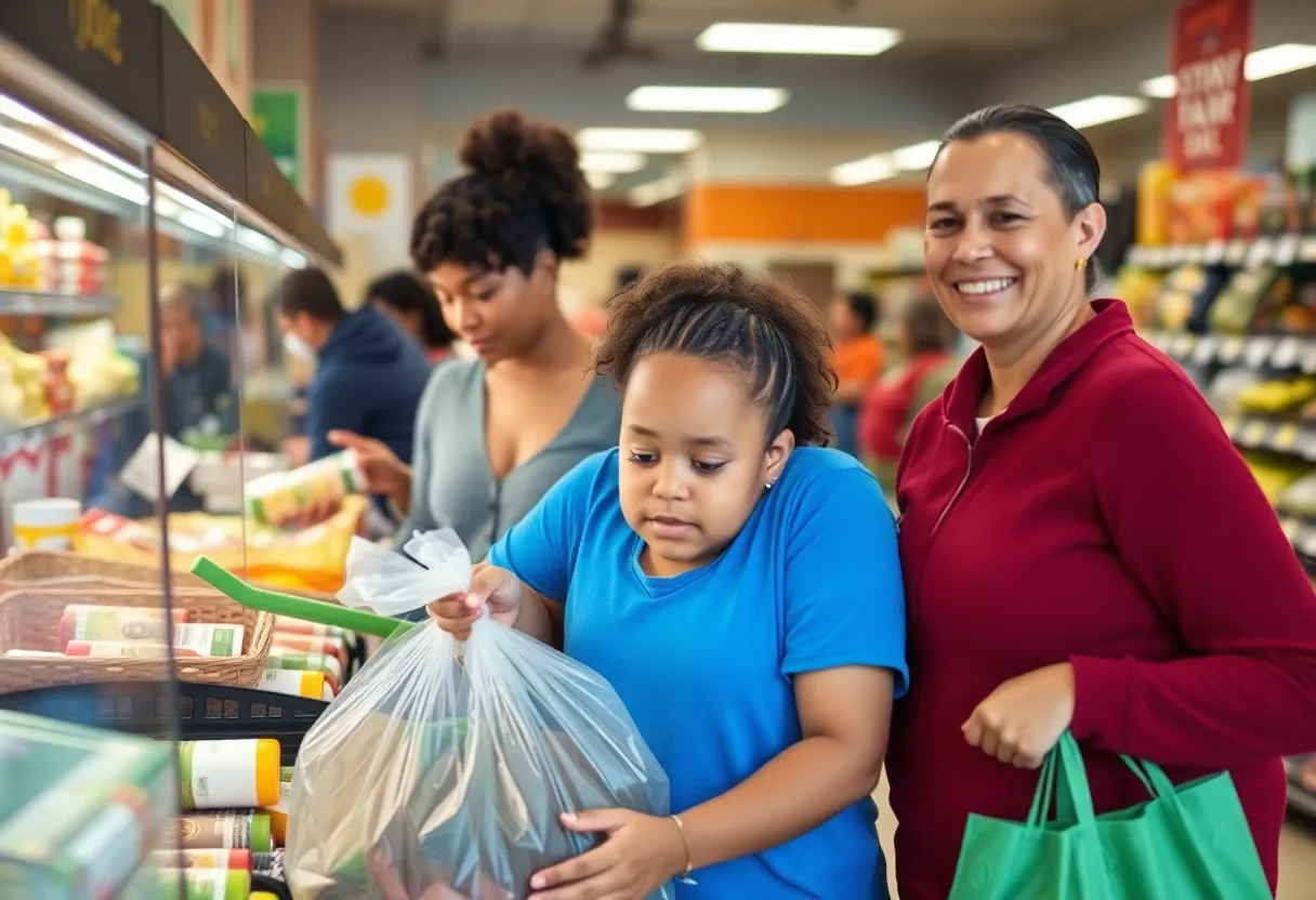 Families in Oklahoma relying on SNAP benefits for groceries