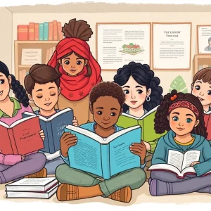 Students engaging with diverse history topics in a classroom setting