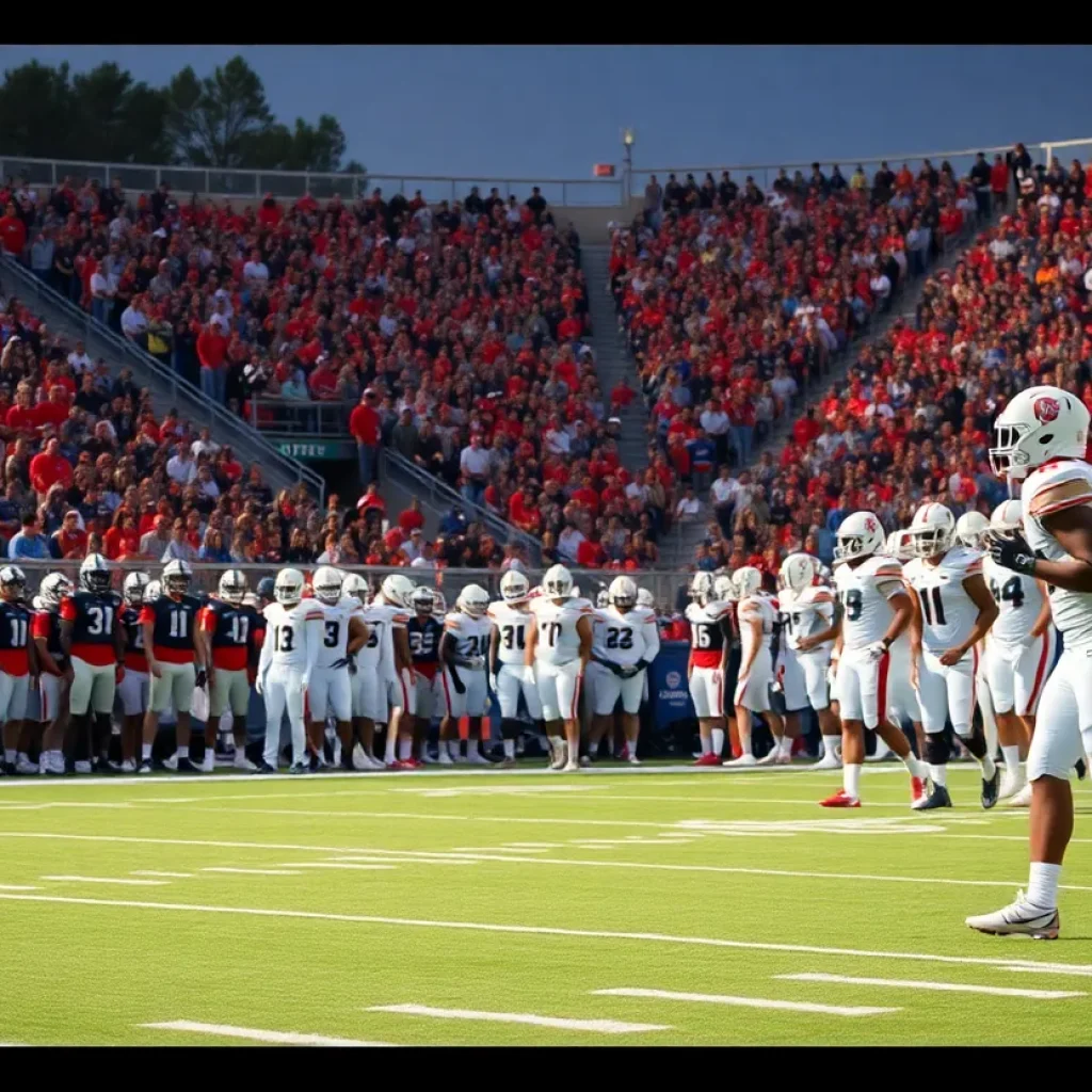 Oklahoma Sooners football team preparing for a game