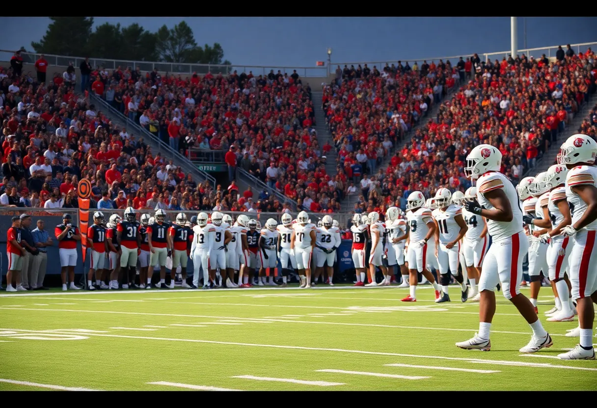 Oklahoma Sooners football team preparing for a game