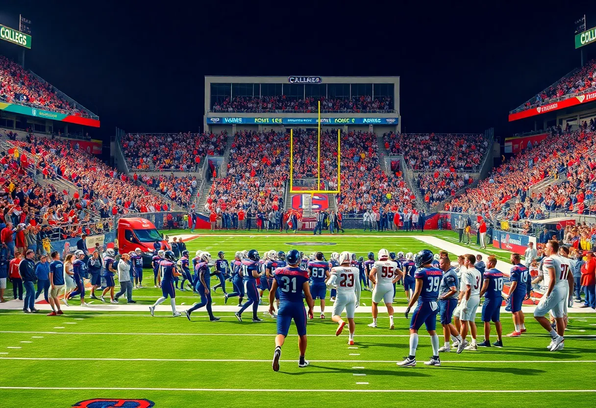 Oklahoma State Cowboys football team preparing for a game