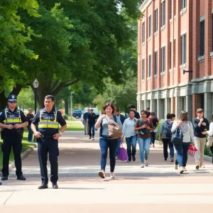 Enhanced security measures on the Oklahoma State University campus after a shooting incident.